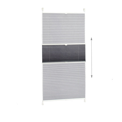 Pleated blind gray without drilling