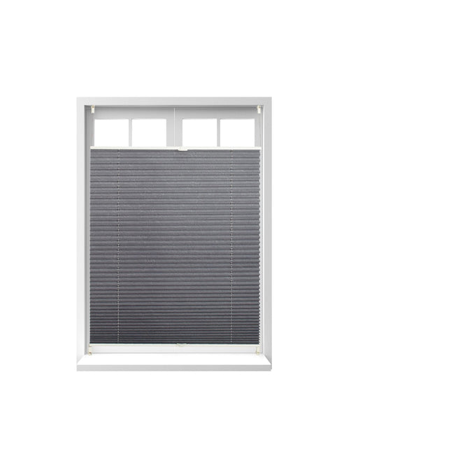 Pleated blind gray without drilling
