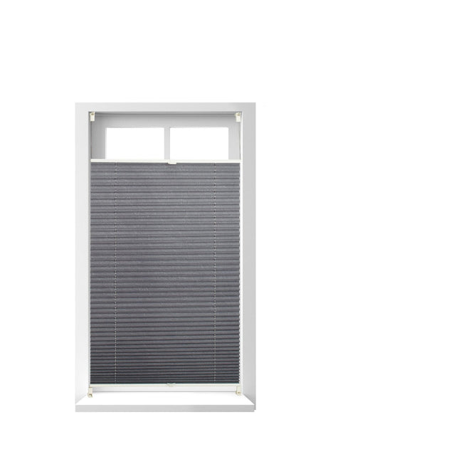Pleated blind gray without drilling