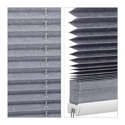 Pleated blind gray without drilling