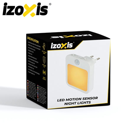 Plug-In LED Night Light with Motion and Dusk Sensor, 2 Pack, Warm Light, 0.6 W