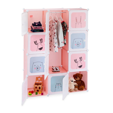 Plug-in shelf Children's room with 12 shelves