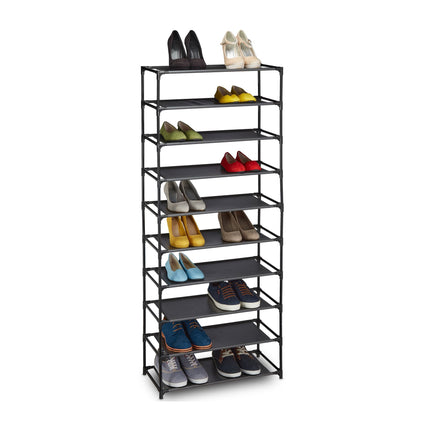 Plug-in system for shoe racks 10 levels