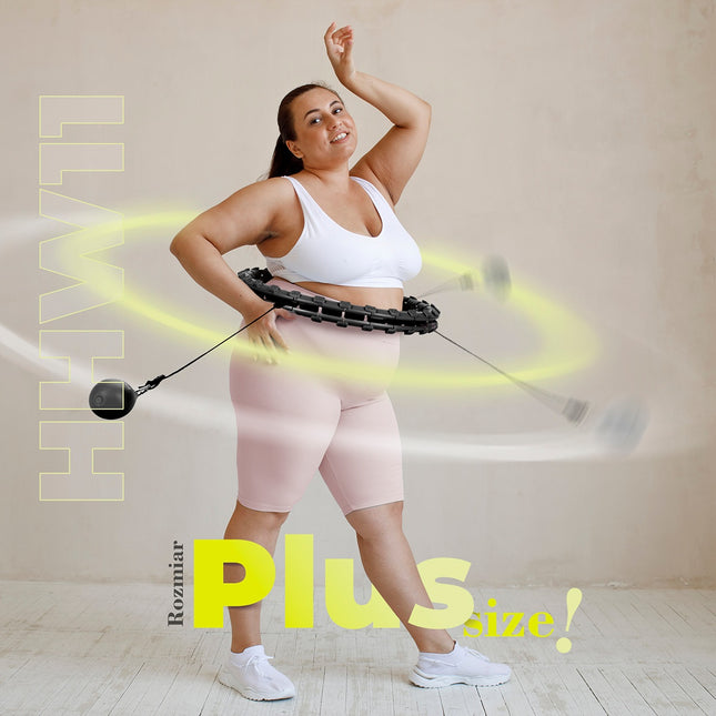 Plus Size Weighted Hula Hoop, Black