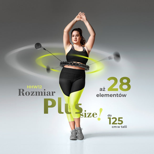 Plus Size Weighted Hula Hoop, Black