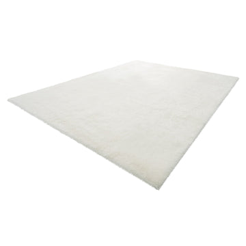 Plush Shag Area Rug 8x10 ft, Non-Slip, Ivory