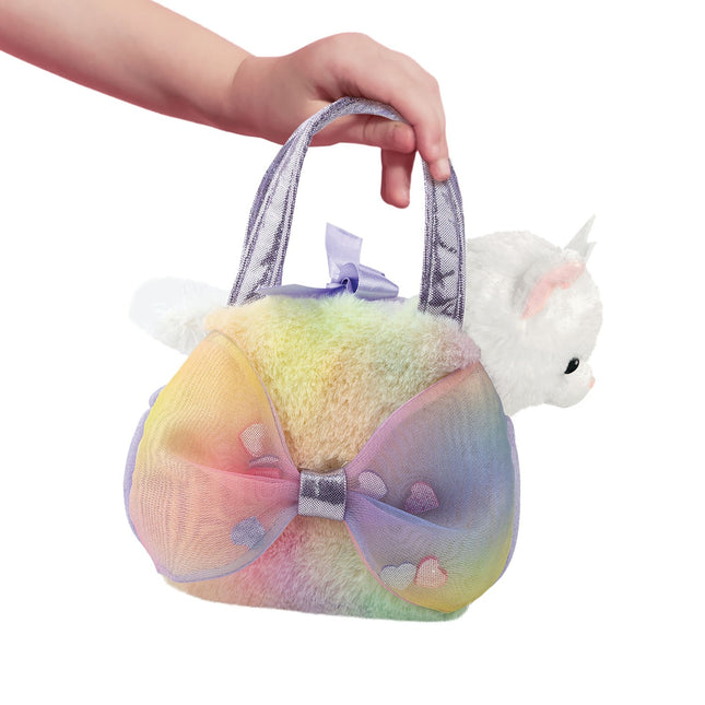 Plush Toy Cat in Bag, 20 cm, Soft and Cuddly Design