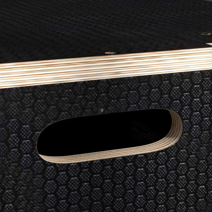 Plyo Box, 3 Heights, 61x51x41 cm, Black, 120 kg Capacity