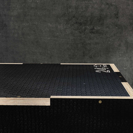 Plyo Box, 3 Heights, 61x51x41 cm, Black, 120 kg Capacity