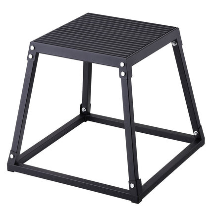 Plyometric Jump Box, 18 Inch Steel, Anti-Slip 500 lb