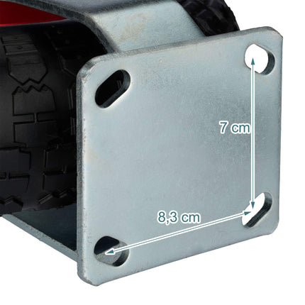 Pneumatic Tyred Load Castor with Steel Plate