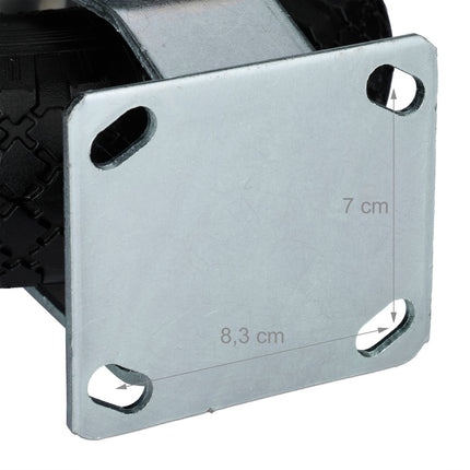 Pneumatic Tyred Load Castor with Steel Plate