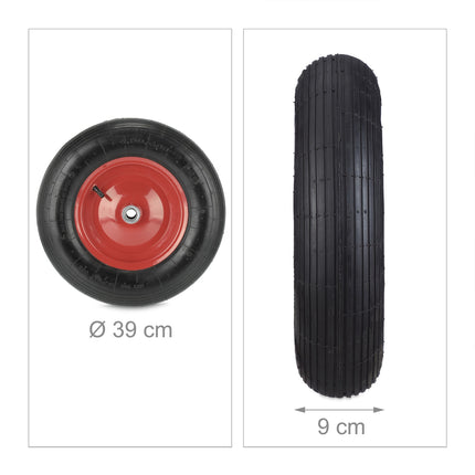 Pneumatic Wheelbarrow Tyre 4.80/4.00-8, Shock-Absorbent