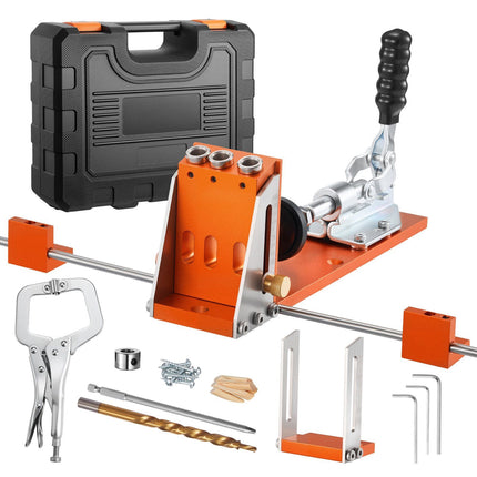 Pocket Hole Jig Kit, 1/2–1-1/2 In, Case and C-Clamp