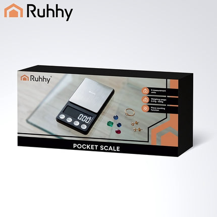 Pocket Scale Unit 500 x 0.01 g, Black Version