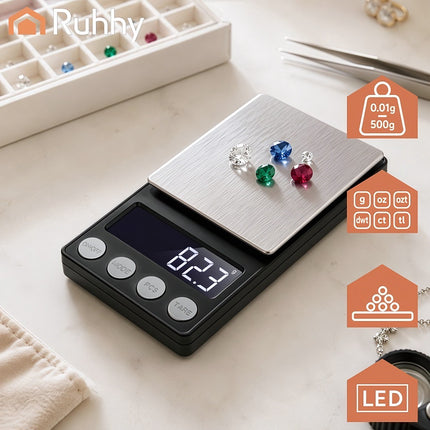 Pocket Scale Unit 500 x 0.01 g, Black Version