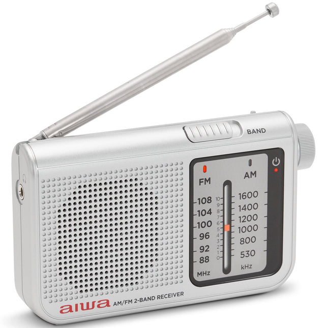 Pocket radio with FM/AM Silver