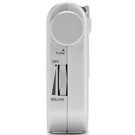 Pocket radio with FM/AM Silver