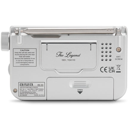 Pocket radio with FM/AM Silver