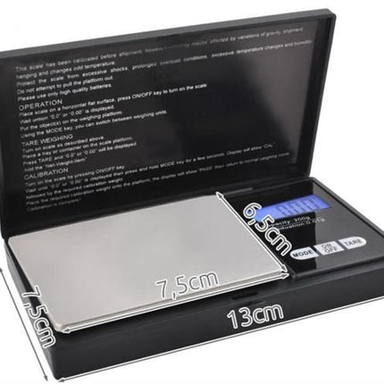 Pocket scale 200 x 0.01g with a flap