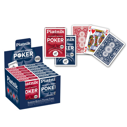 Poker Playing Cards, Standard Size, Durable Plastic Coating