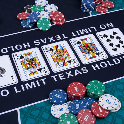 Poker Table Mat 70 x 35 Inch, Water-Repellent, Non-Slip