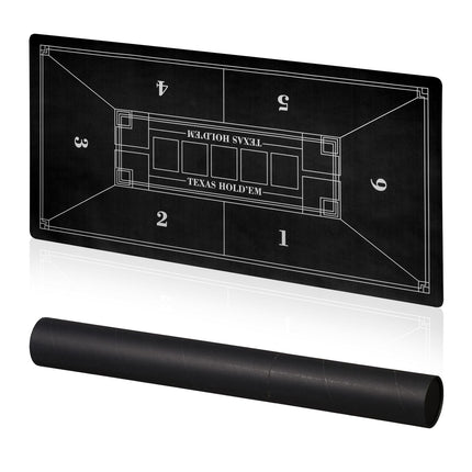 Poker Table Mat, Non-Slip, Waterproof, 120x60 cm