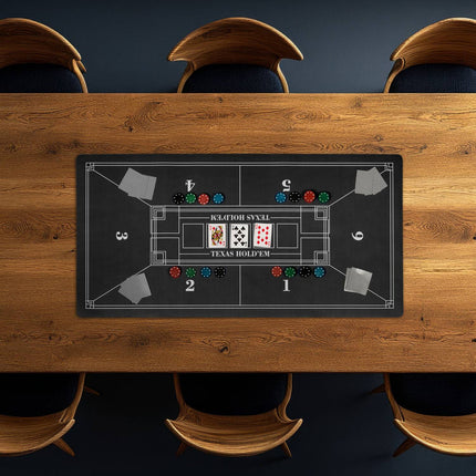Poker Table Mat, Non-Slip, Waterproof, 120x60 cm