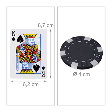Poker bag with 300 chips
