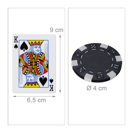 Poker bag with 300 chips