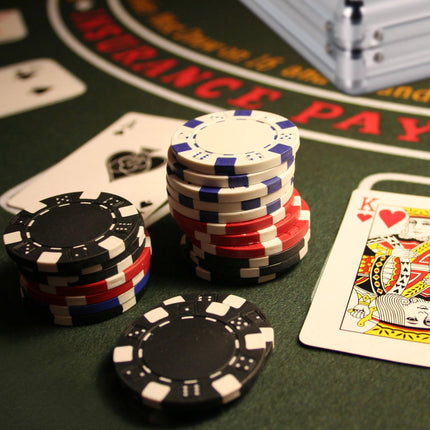Poker bag with 500 chips