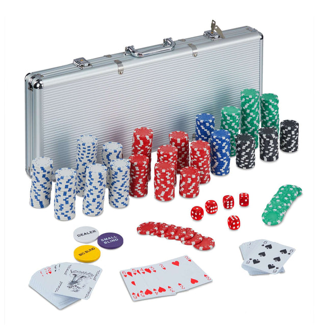 Pokertas met 500 chips