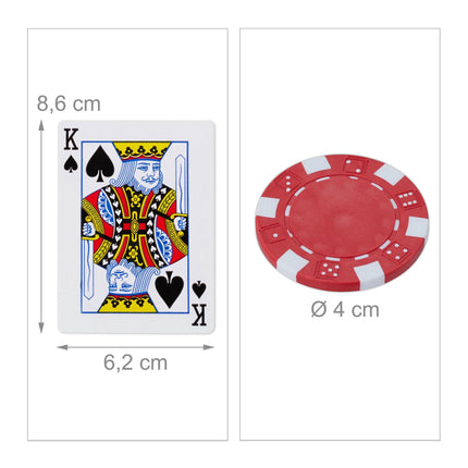 Poker case with 100 chips