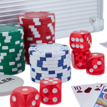 Poker case with 100 chips