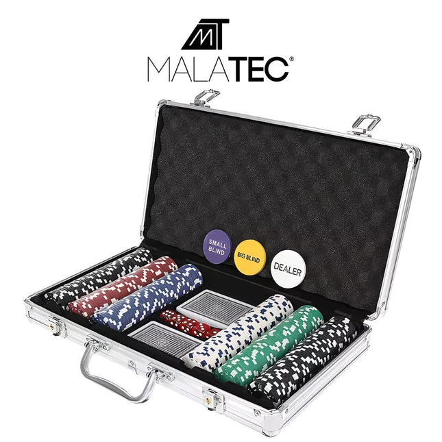 Poker - set of 300 chips in case HQ 23528