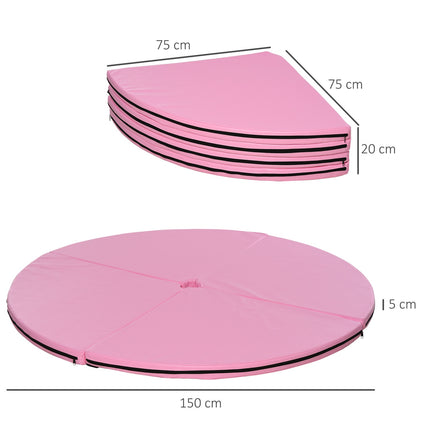 Pole Dance Mat, 5cm Thick, 150cm Diameter, Pink