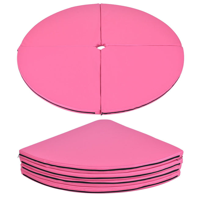 Paaldans beschermmat, paaldansmat, valmat, crashmat, roze