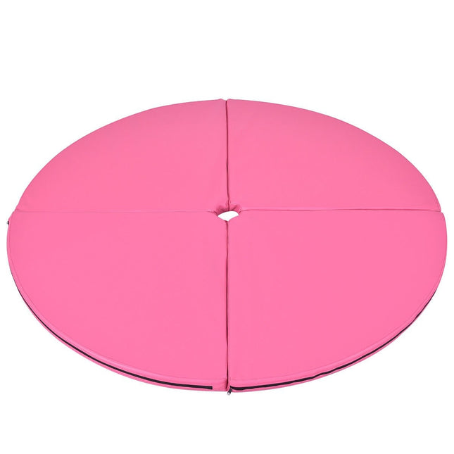 Paaldans beschermmat, paaldansmat, valmat, crashmat, roze