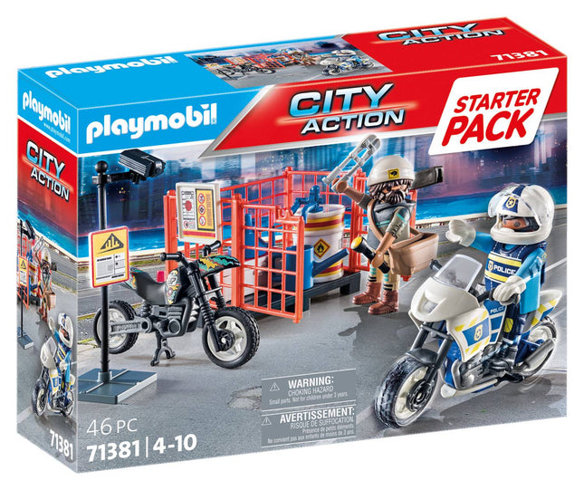 Police Starter Pack with Figures and Accessories for Kids