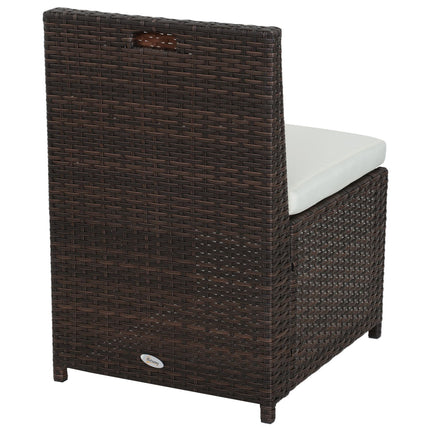 5-piece garden furniture in poly rattan - weatherproof