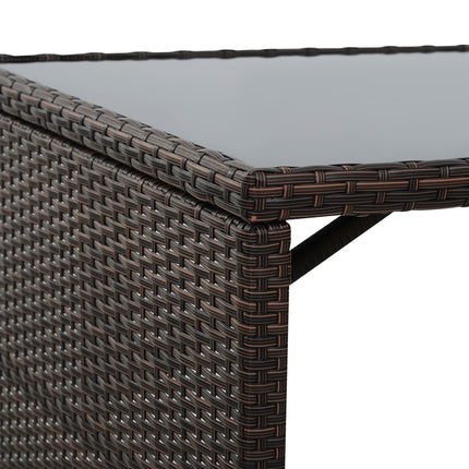 5-piece garden furniture in poly rattan - weatherproof