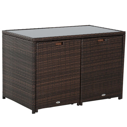 5-piece garden furniture in poly rattan - weatherproof