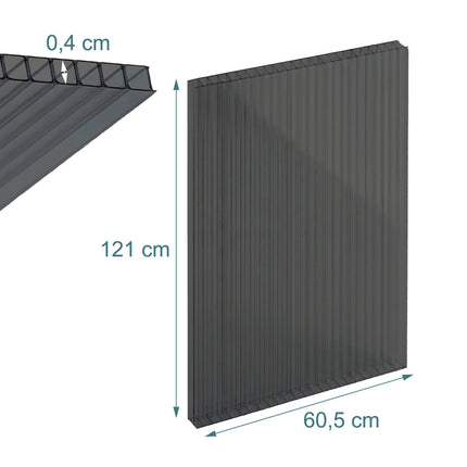 Polycarbonate Double-Wall Sheets, 6mm, Set of 14