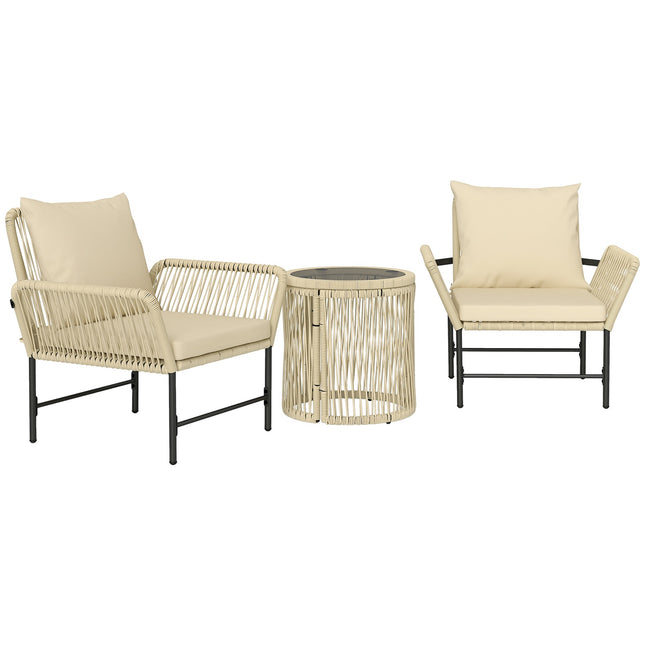 Outdoor balcony Garden furniture set, 3-piece, weatherproof