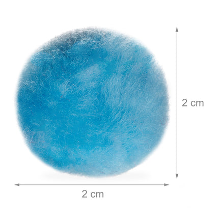 Pompoms, colored, 200 pcs