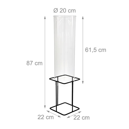 Pond Fish Observation Column, UV-Stable Acrylic