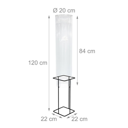 Pond Fish Observation Column, UV-Stable Acrylic