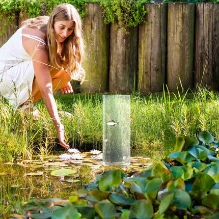 Pond Fish Observation Column, UV-Stable Acrylic