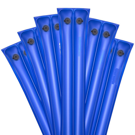 Pool Cover Water Bags, 6-Pack Double-Chamber 94 In, Leakproof Caps