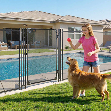 Pool Fence Gate 1.2 x 0.75 m, Lockable Teslin Mesh